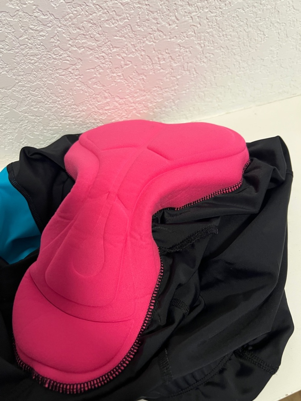 Berry Branded Black Athletic Shorts with Pink Liner